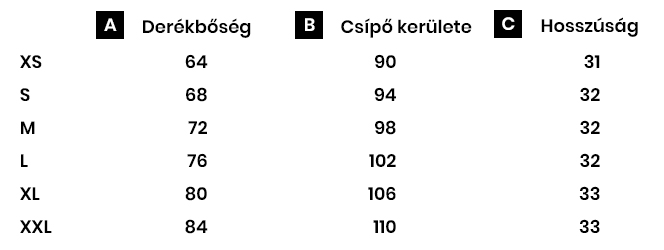 Női sport mini rövidnadrág VFstyle